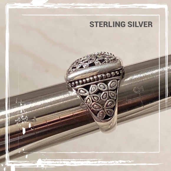 Sterling Silver Felicia Designs Filigree Ring SZ 5 3/4 - Picture 13 of 13